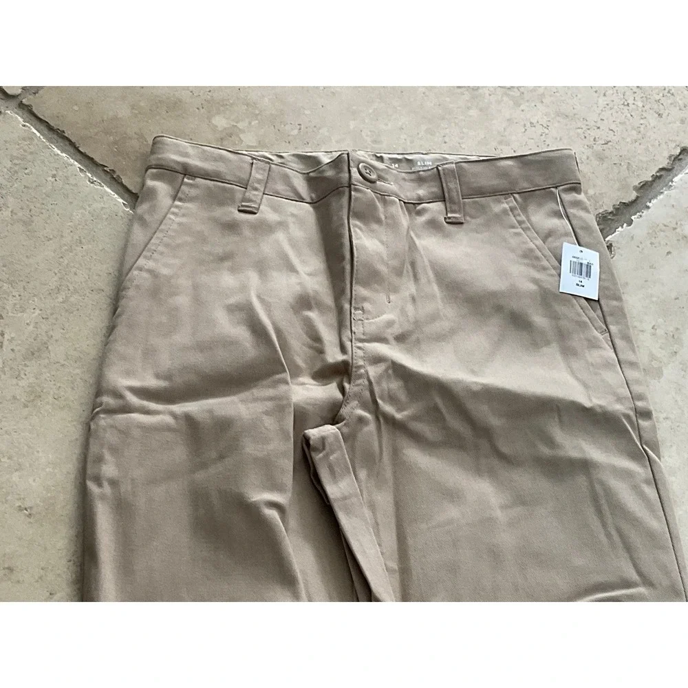 NWT Old Navy Uniform Pants Slim Built-In Flex - Boys Size 14 Slim